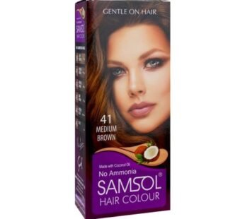 Samsol No Ammonia Hair Colour, 41 Medium Brown