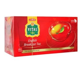 Vital English Breakfast Tea Bags, 25-Pack