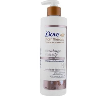 Dove Hair Therapy Breakage Remedy 0% Sulfates Nutrient-Lock Serum Shampoo, 400ml