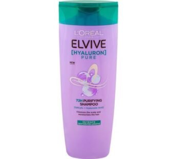 L’Oreal Paris Elvive Hyaluron Pure 72H Purifying Shampoo, Salicylic & Hyaluronic Acid, For Moisturize Hair, 360ml
