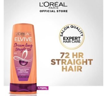 L’Oreal Paris Elvive Dream Long Straight 72H Straightening Keratin Conditioner, 175ml