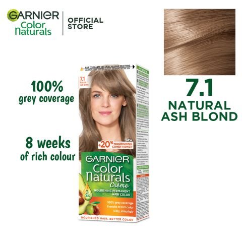 Garnier Color Naturals Creme Hair Colour, 7.1 Naturals Ash Blond