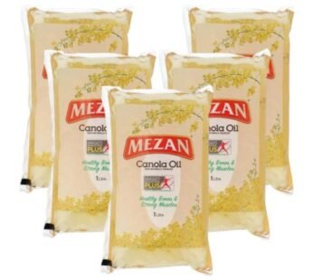 Mezan Canola Oil, 1 Liter Each, 5-Pack